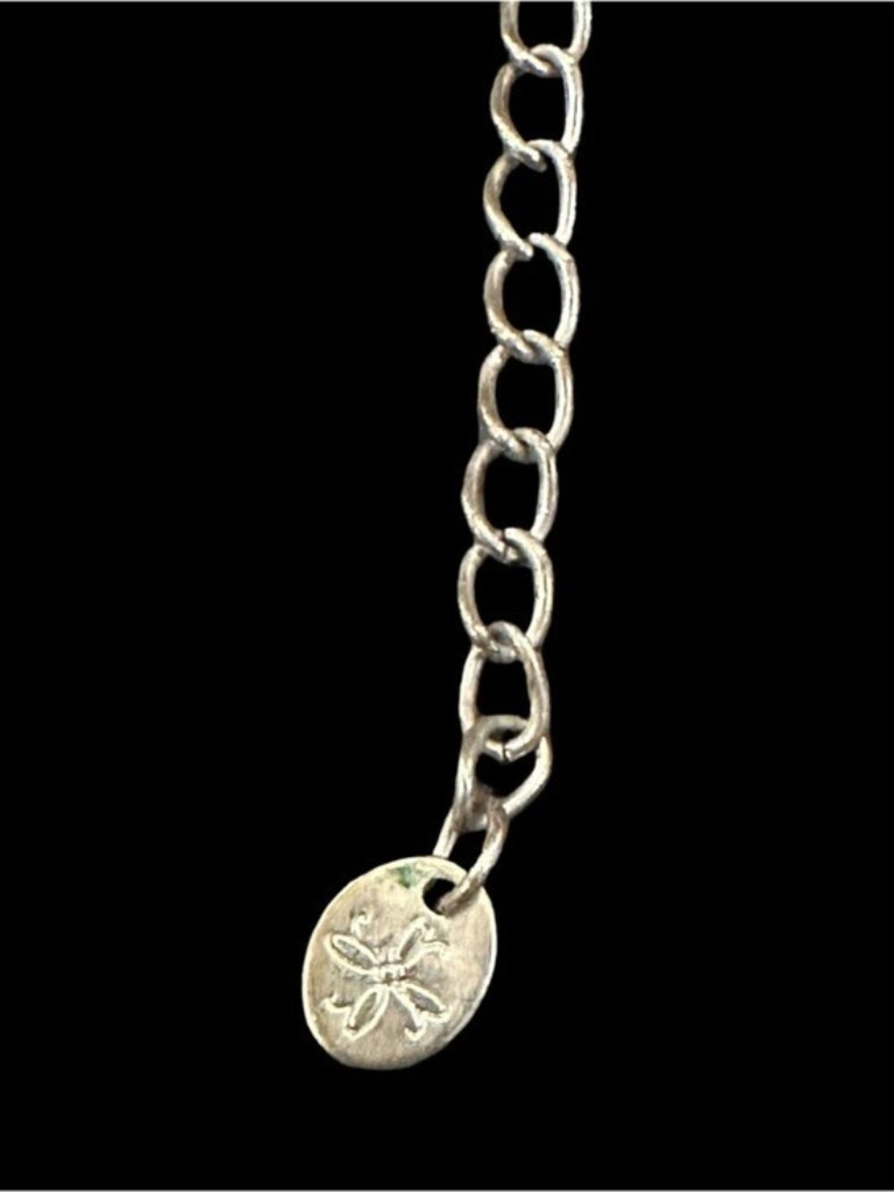 Y Necklace Silver Tone Rhinestone Twisted Style 18 - 20 Inch length Womens - Picture 5 of 5